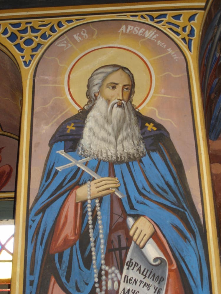 Sfântul Arsenie cel Mare - frescă