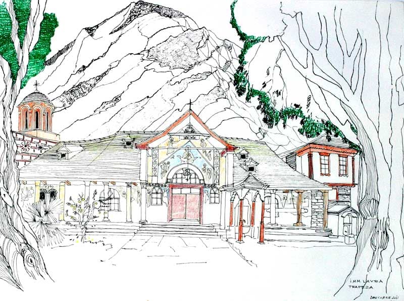 Marea Lavra - Trapeza mănăstirii