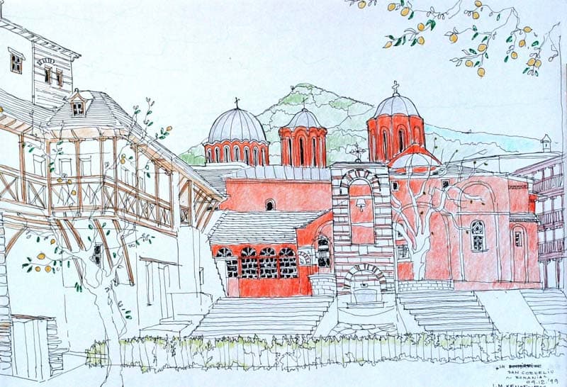 Sf. M. Xenofont - Biserica