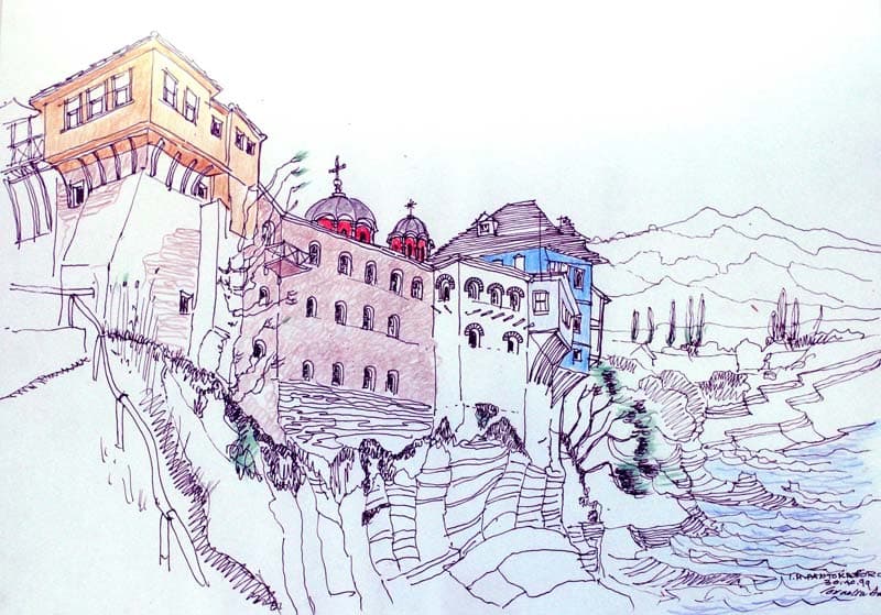 Sf. M. Pantokrator - exterior dinspre mare