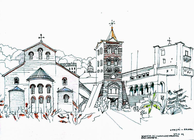 Karyes - Biserica şi Clopotniţa Protaton